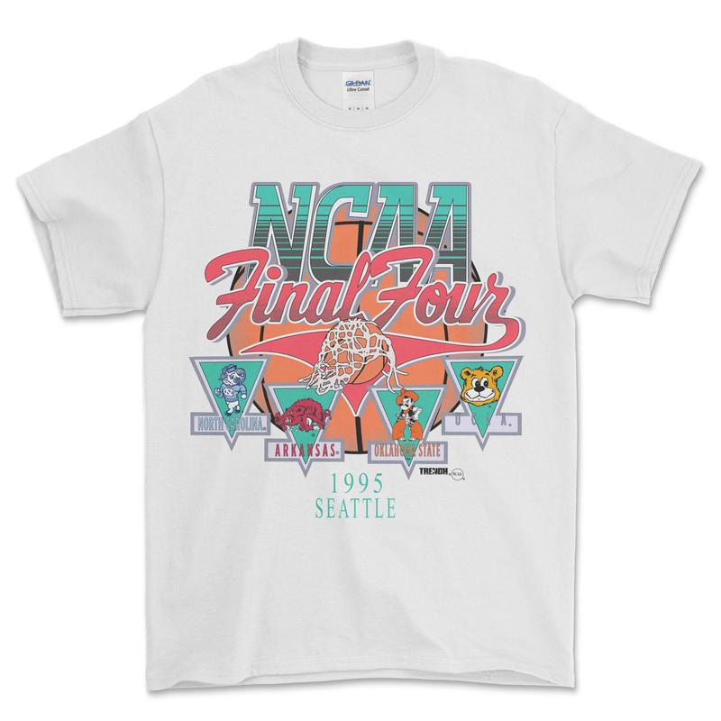 1995 NCAA Final Four Seattle T-Shirt, graphic vintage sports tees for men