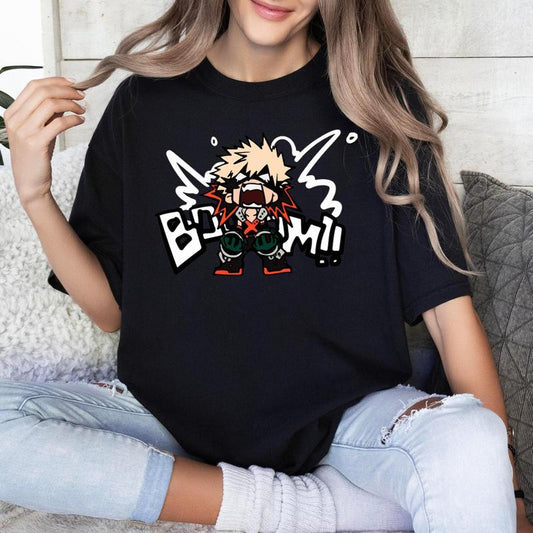 Katsuki Bakugo Anime Shirt, Anime Lover Shirt, Manga Tee, Katsuki Bakugo Anime Gift Men and Women T-shirt, Gift For Anime Fan, Unisex Tee, Sweater, Ho
