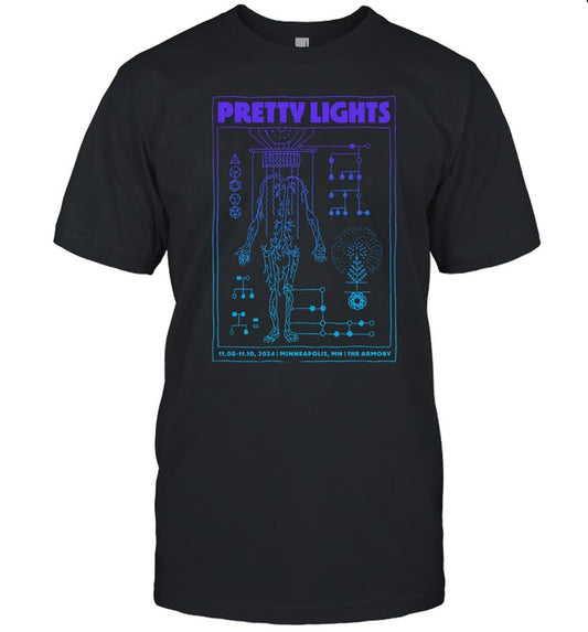 Pretty Lights Tour Minneapolis, MN November 8-10, 2024 T-Shirt