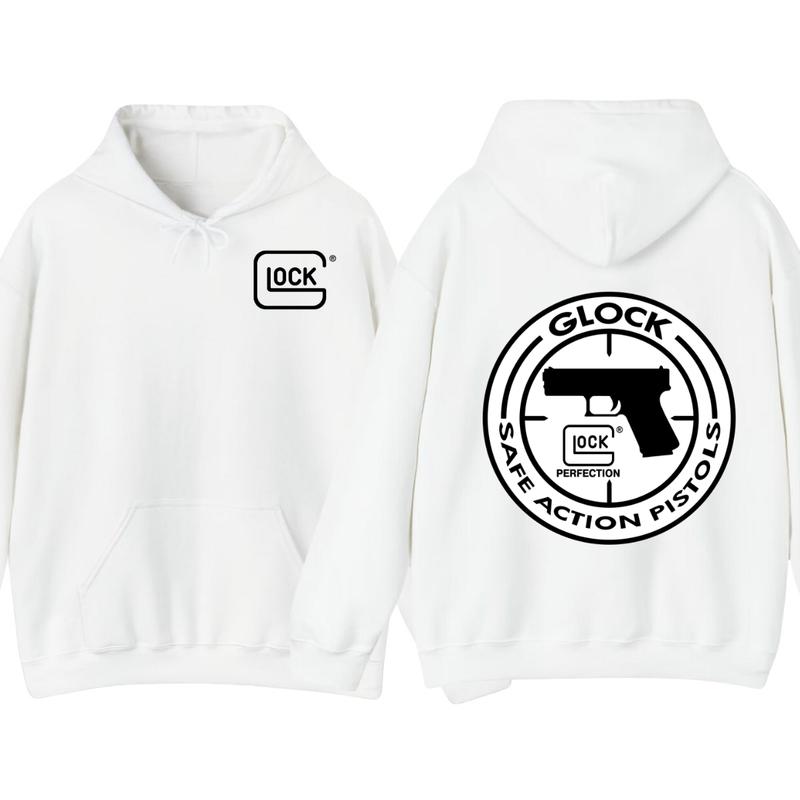 GLOCK Hoodie - Glock safe action... Sweaters - Double side Hoodie - Menswear - Womenswear -Men's Tops Hoodie  - Unisex SweatShirt - Glock Shirt