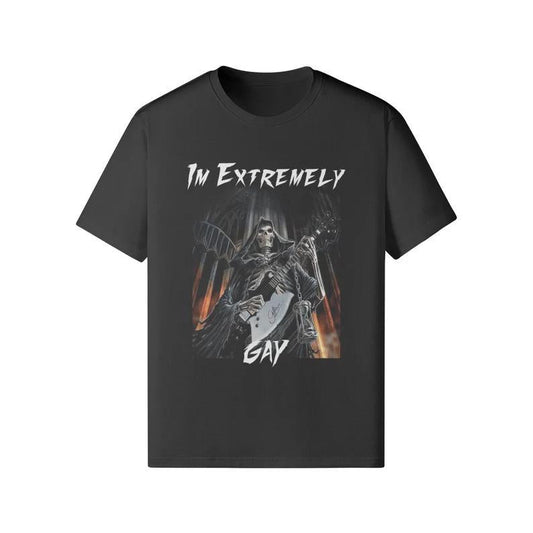 I'm Extremely Gay Funny Meme Shirt, Oversized Graphic Tee, Unisex Pride T-Shirt, Gifts for Family, Casual Crewneck Adult Shirts