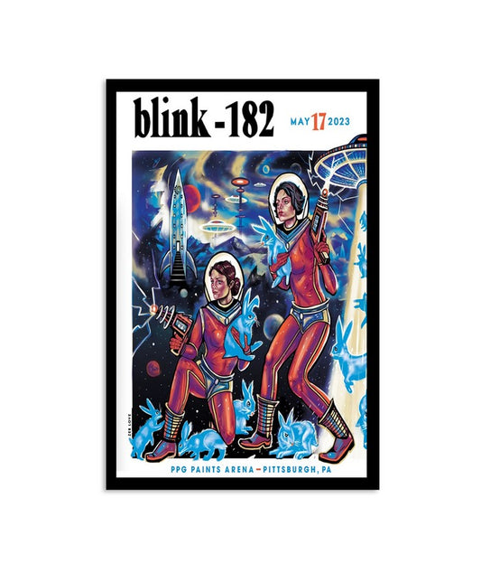 Poster Blink-182 2023 May Tour Ppg Paints Arena Pittsburgh PA