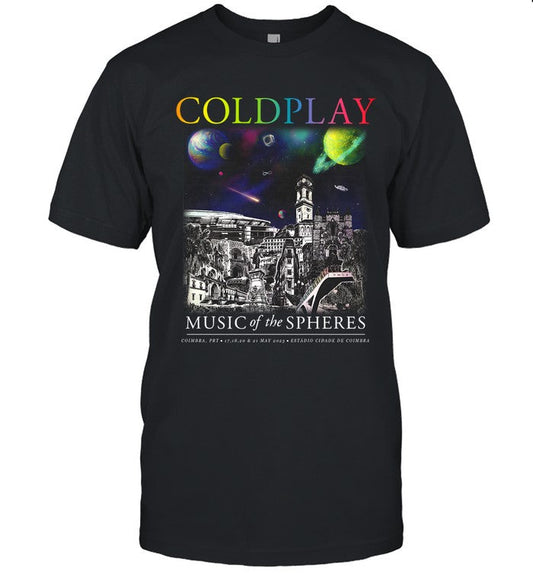Limited Edition Coldplay Coimbra May 17 2023 Music Of The Spheres Tour Shirts