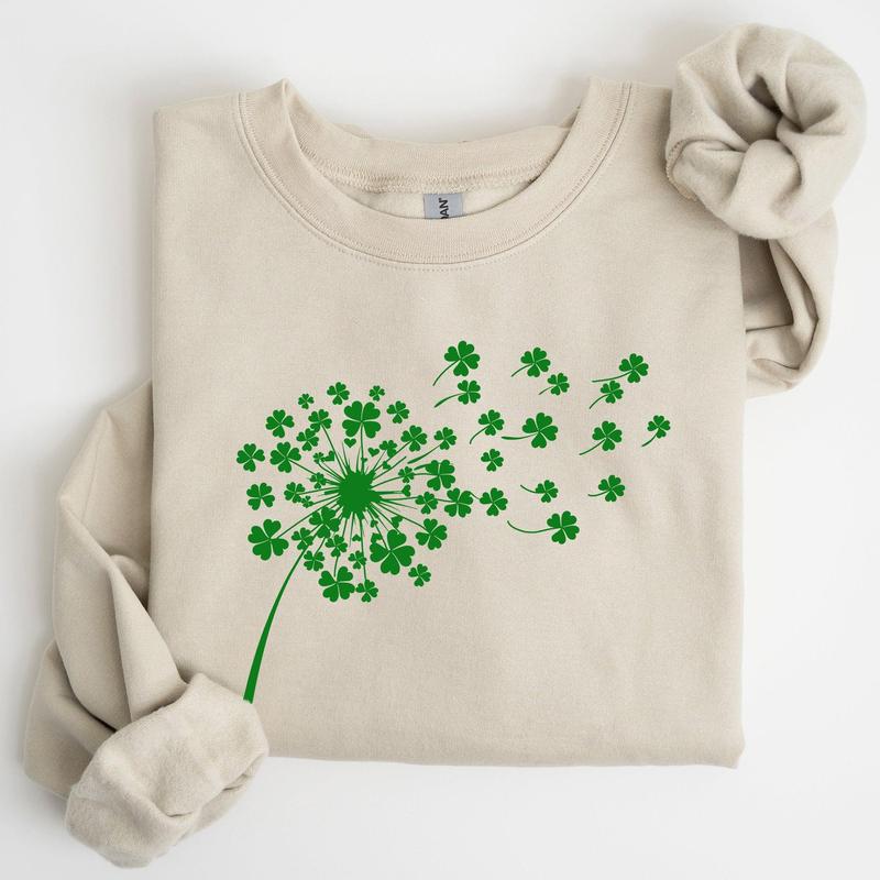 Dandelion, St Patrick's Day, Shamrocks Sweatshirt