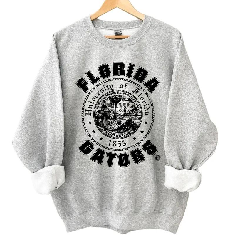 University of Florida Sweatshirt Gators College Crewneck 1853 Unisex t-shirt, sweatshirt, hoodie Cotton Menswear