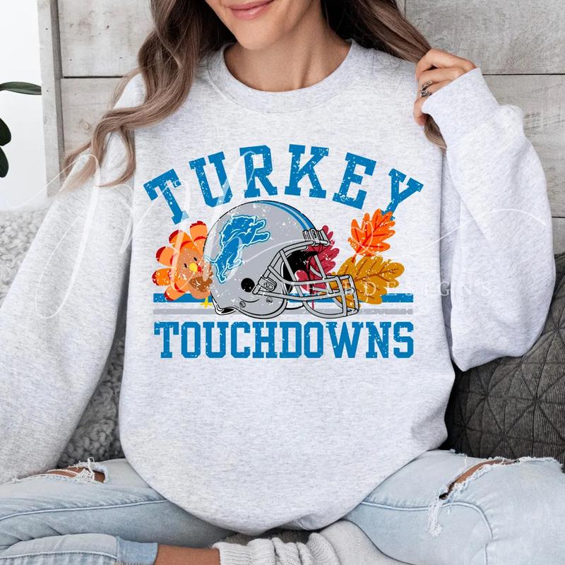 Trendy Detroit Sweatshirt, Football season Sweatshirt, Lions Sweatshirt, Lions thanksgiving Sweatshirt