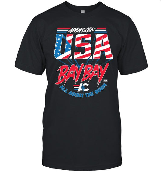 Limited Adam Cole Usa Bay Bay AEW Shirt