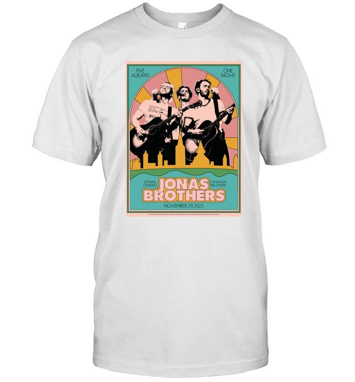 Jonas Brothers Canadian Tire Centre Ottawa, ON Nov 29, 2023 Tour Tee