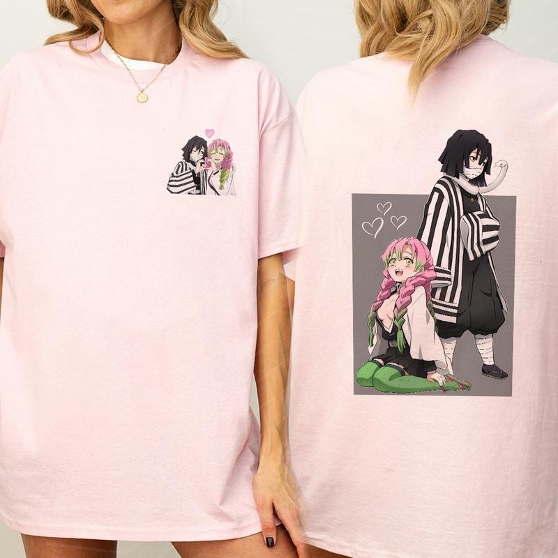 Mitsuri and Obanai couple Hashira Shirt, Love Hashira Snake Hashira shirt, Demon Slayer t-shirt, Kimetsu no Yaiba To the Hashira Training Shirt, Anime