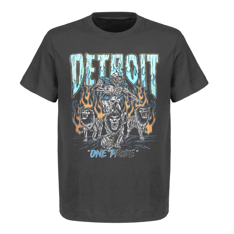 Detroit 'One Pride' Graphic T-Shirt â€“ Limited Edition, Full Cotton, Comfortable & Stylish American Football Merch - Classic Sport Graphic Tees - Unisex T-shirt For Women And For Men - Football Fan Gifts