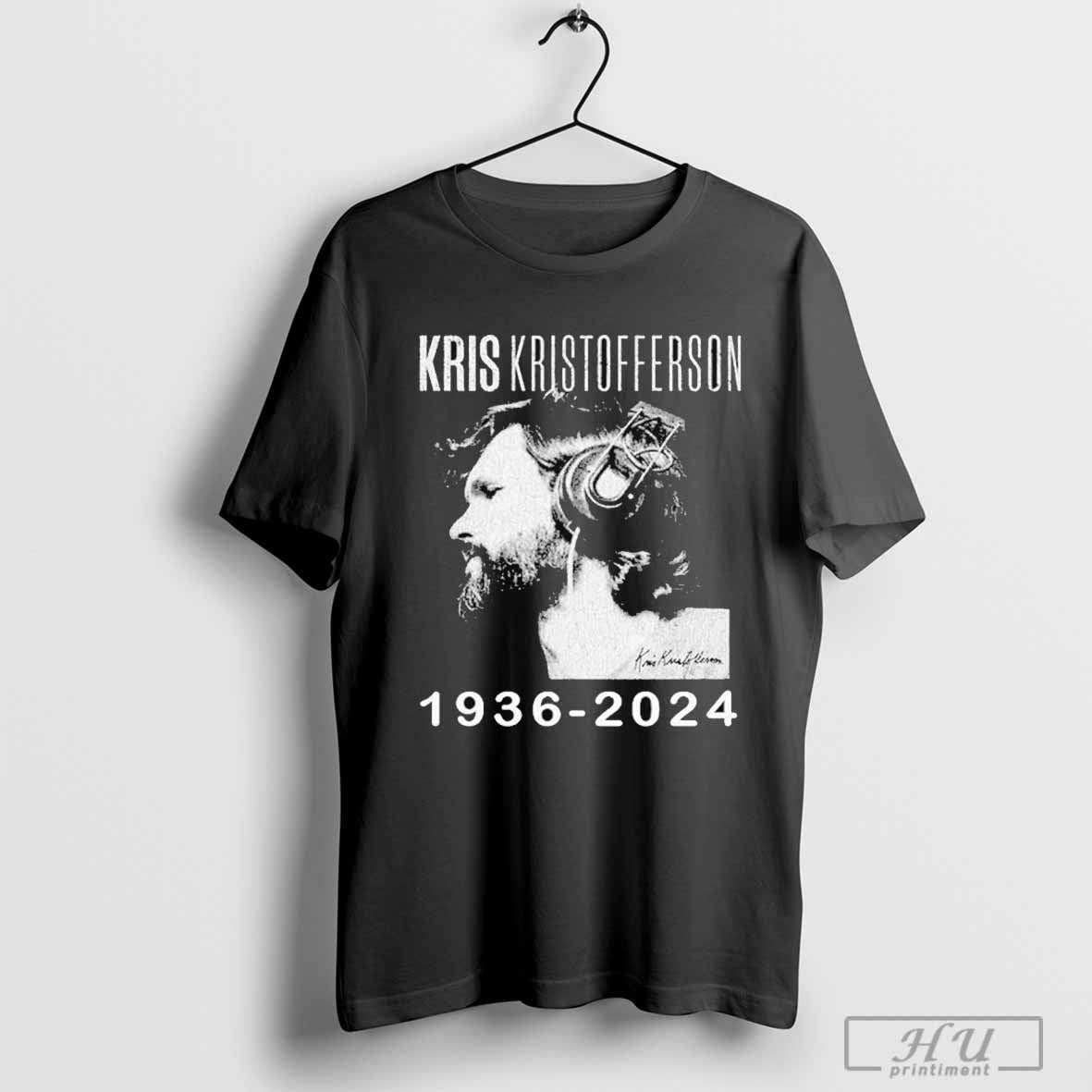 RIP Kris Kristofferson With Headphones Signature 1936 2024 Thank You For Everything Unisex T-Shirt