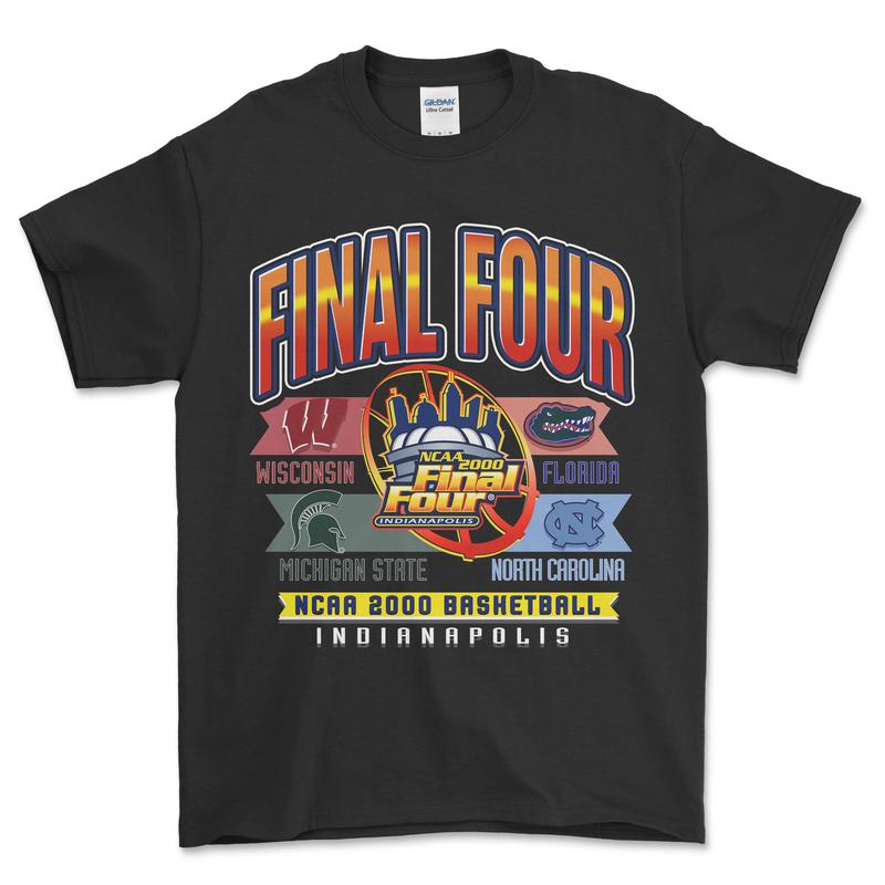 2000 NCAA Final Four Indianapolis T-Shirt, graphic vintage sports tees for men