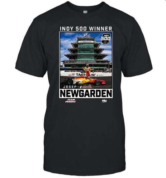 2023 Indy 500 Winner Josef Newgarden Team Penske Indycar T-Shirt_1