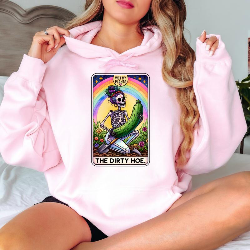 The Dirty Hoe- Unisex Crewneck Sweatshirt - Print is Sublimation, Funny Tee, Funny Apparel, Gift Idea, Relaxed Fit, Casual Apparel