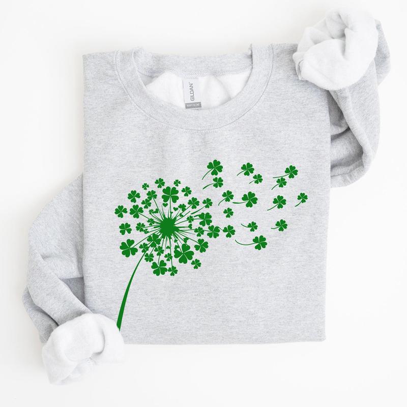 Dandelion, St Patrick's Day, Shamrocks Sweatshirt