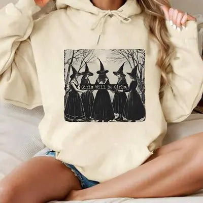 Sesalem Signature Hoodie for Men and Women â€“ Trendy Halloween Sweatshirt with Cute Ghost Design, Perfect for Spooky Season and Witch City Vibes