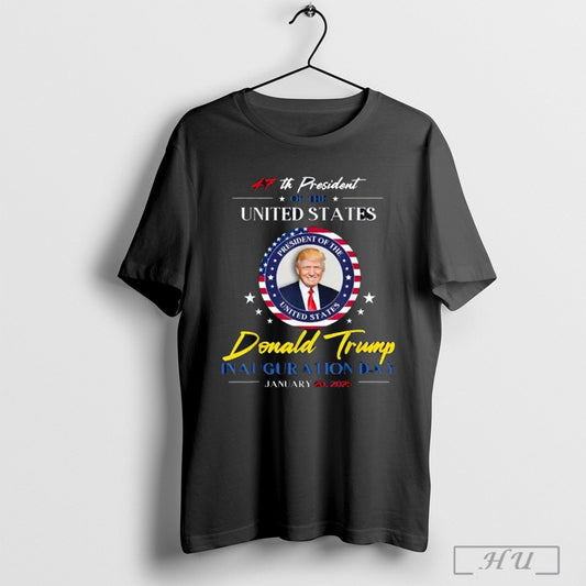 President Donald Trump Inauguration Day 2025 47th President Unisex T Shirt