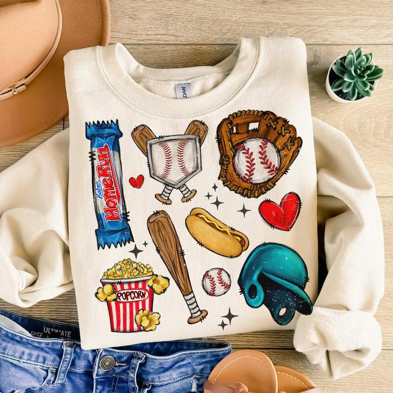 Retro Baseball Mama Crewneck Sweatshirt, Baseball Game Day Season Unisex Shirt