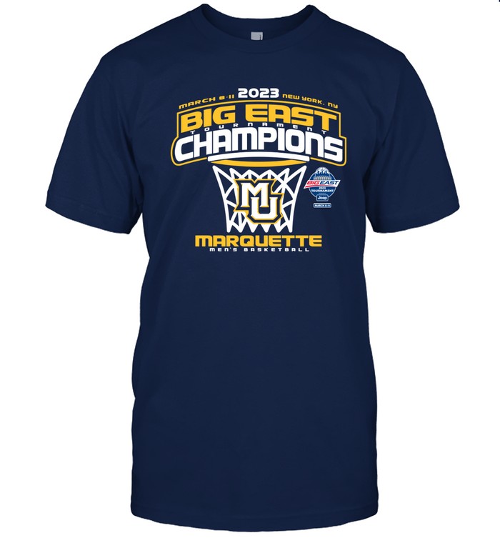 2023 Big East Tournament Champions Marquette Men's Basketball T-Shirt