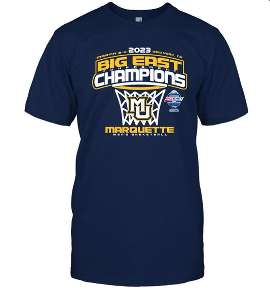 2023 Big East Tournament Champions Marquette Men's Basketball T-Shirt