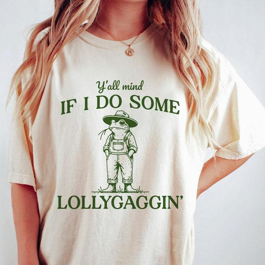 Y'all Mind If I Do Some Shirt, Funny Shirt For Women, Frog Shirt, Frog Lover Tee, Cowboy Frog Shirt, Funny Western Shirt, Frog T-shirt, Women's Tops, 90s Graphic Shirt, Funny Cowgirl Shirt, Gift For Her, Frog Meme Tee