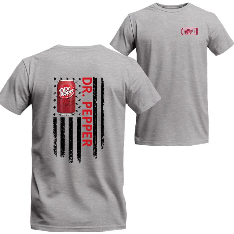 Dr.Pepper 2 Sided Unisex Shirt Logo Flag Shirt, Unisex T-shirt For Men, For Women, Best choice, Menswear Top, Beer Shirt Underwear Tshirt
