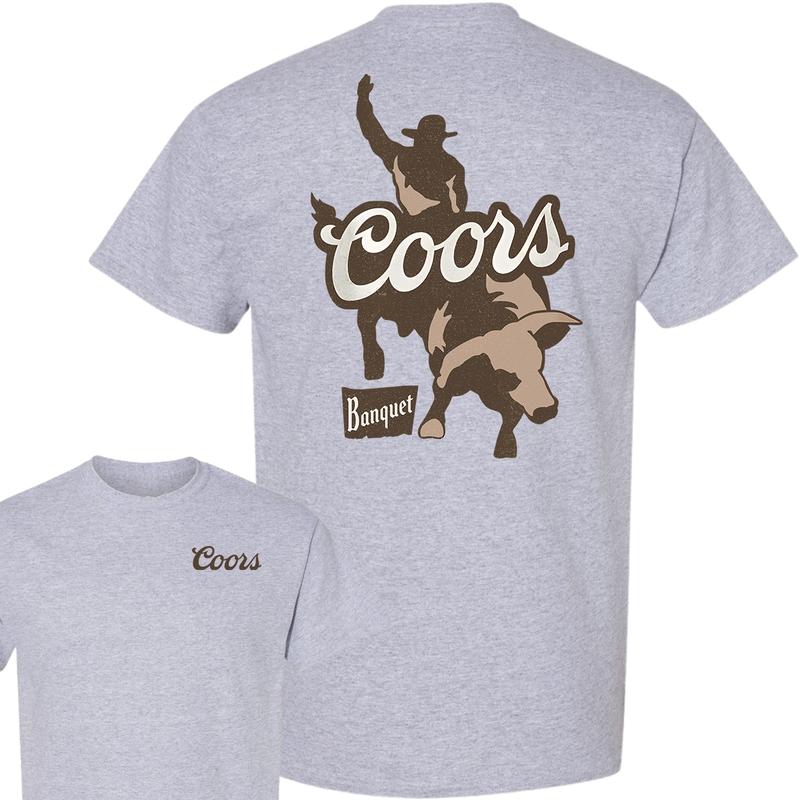 Coors Banquet Rodeo Bull Rider Front and Back T-shirt, Unisex T-shirt, For Men, For Women