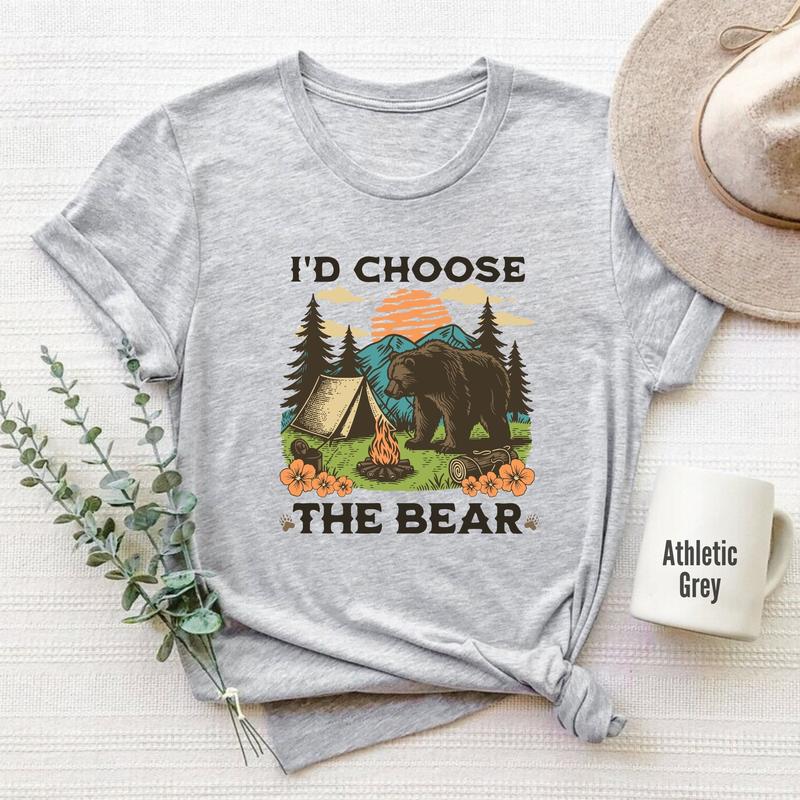 Id Choose The Bear Trendy Feminist Shirt, Smash Patriarchy Tee, Womens Rights Tshirt - Sweatshirt - Hoodie, Roe v Wade, Womenswear Casual Cotton