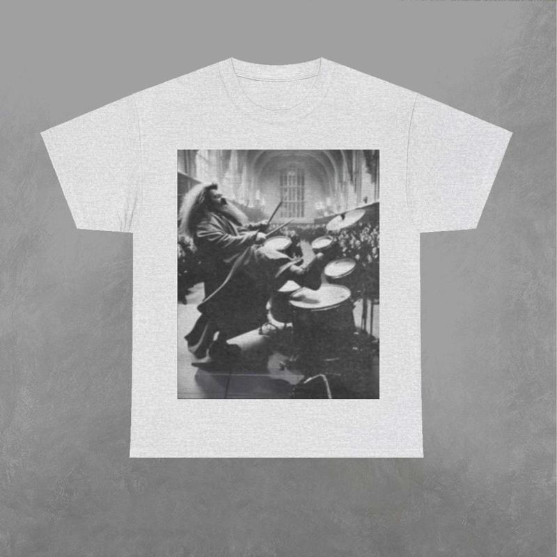 Hagrid is playing a set of drums Shirt, Hagrid Shirt, Harry Potter Sweatshirt, Movie Graphic Shirt Classic Fabric