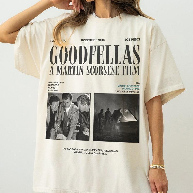 Goodfellas Movie T-shirt, Retro Martin Scorcese Gangster Mafia Film Graphic Sweatshirt