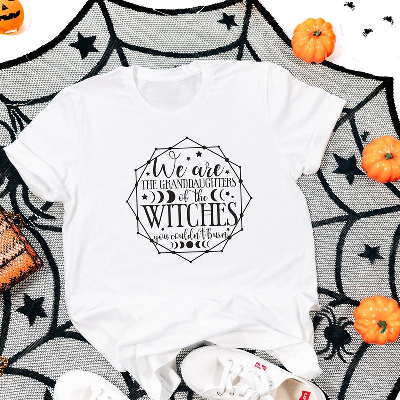 We Are the Granddaughters of the Witches Shirt, Spooky Halloween Sweatshirt, Perfect Halloween Gift, Gift for Best Friend, Gift for Him & Her - Trendi