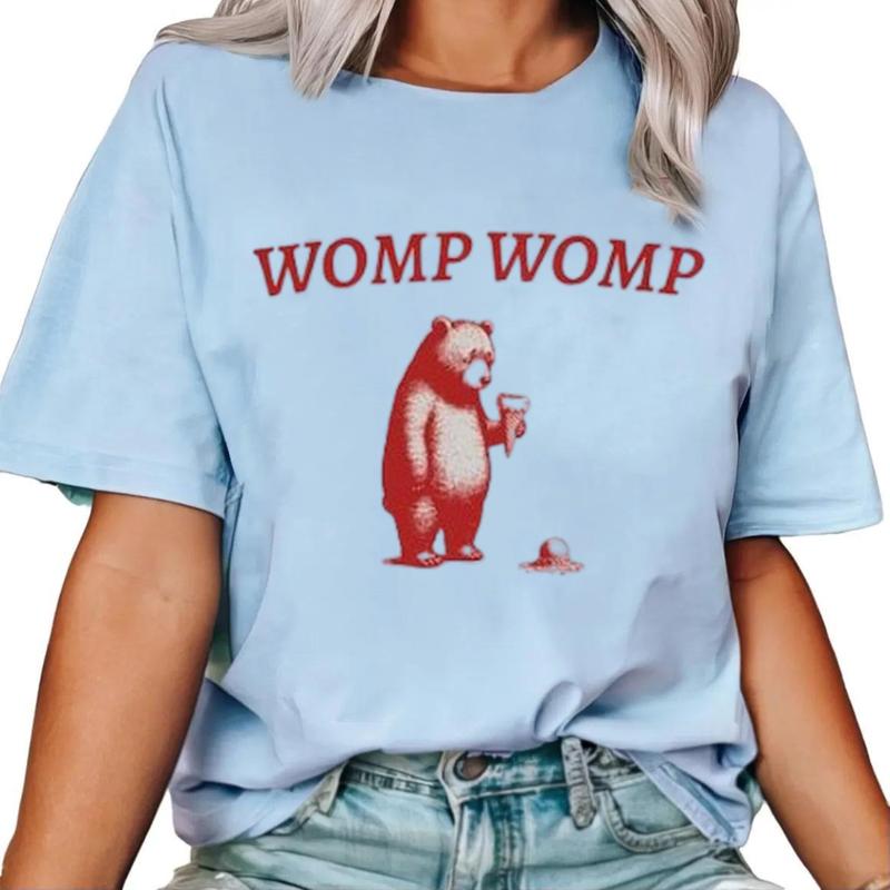 Funny Retro Womp Womp T-Shirt, Ice-Cream Fail T-Shirt Unisex Fabric Cotton Collar