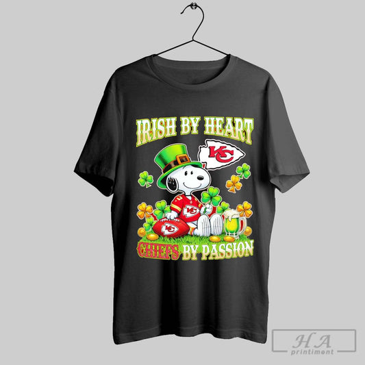 Snoopy Irish By Heart Kansas City Chiefs By Passion 2025 T Shirt