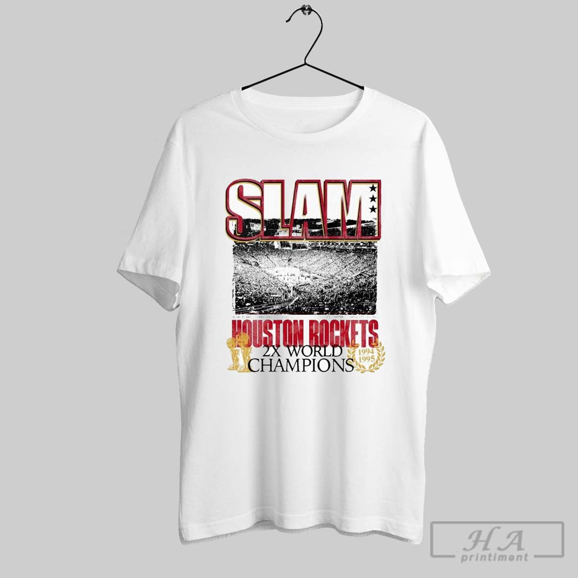 Slam Night Houston Rockets 2x World Champions 1994 1995 2025 T Shirts