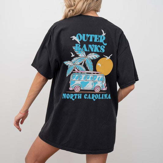 Outer Banks North Carolina Sweatshirt (Only On Back) Season 4- OBX Merch , Apparel For Men And Women, Gift For Movies Lovers Fabric Womenswear