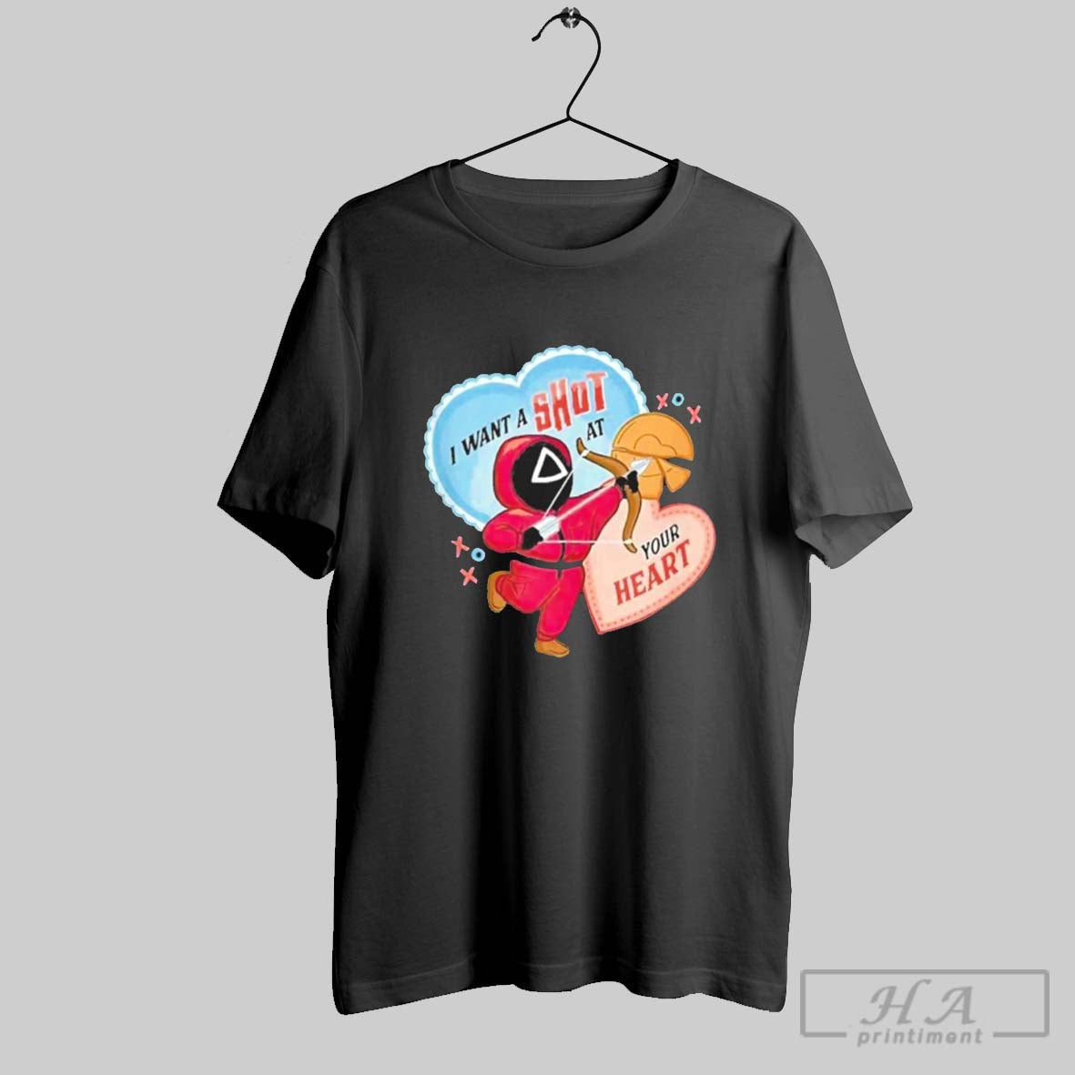 Squid Game Valentine I Want A Shot At Your Heart T Shirt