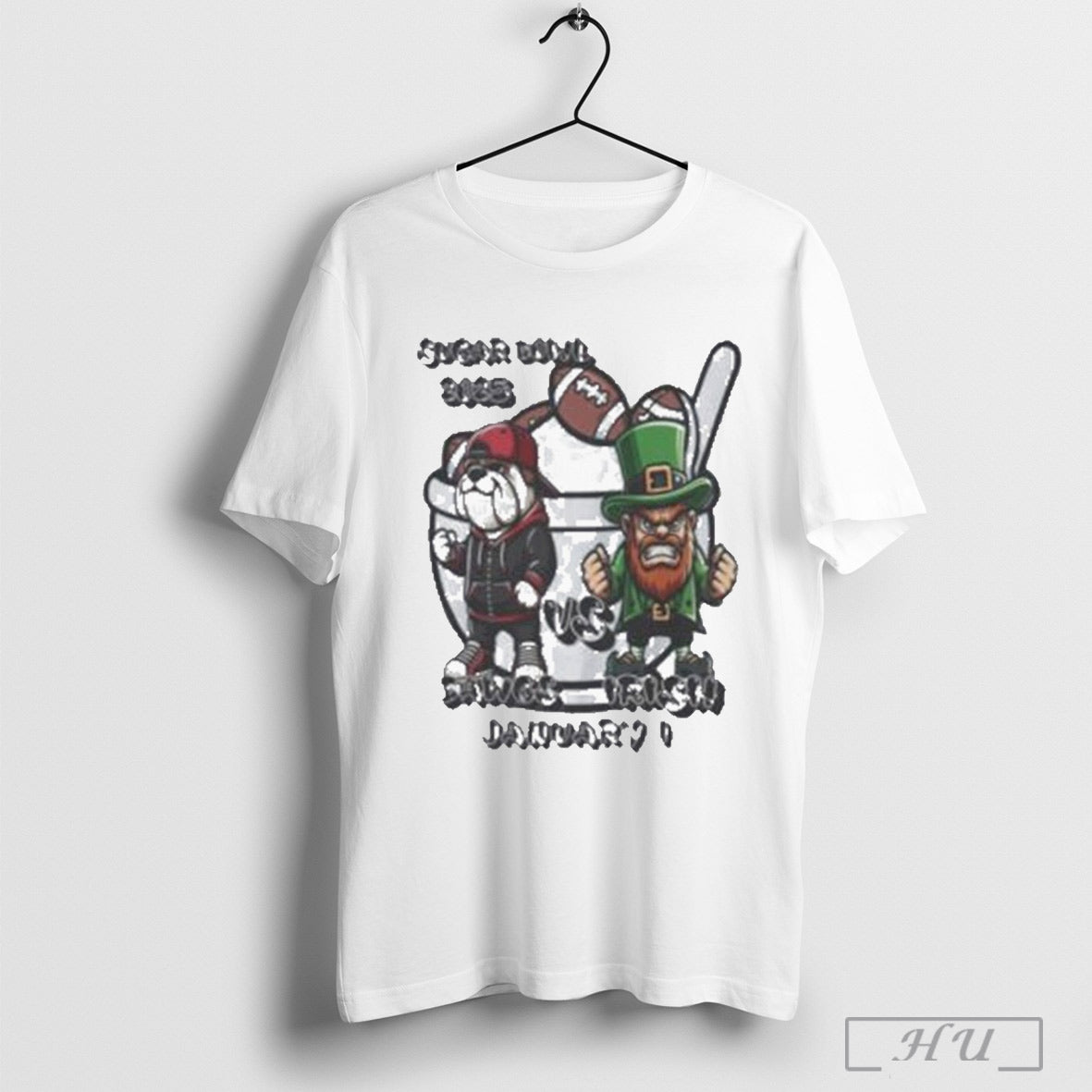 Sugar Bowl 2025 Dawgs Irish January 1 T Shirt
