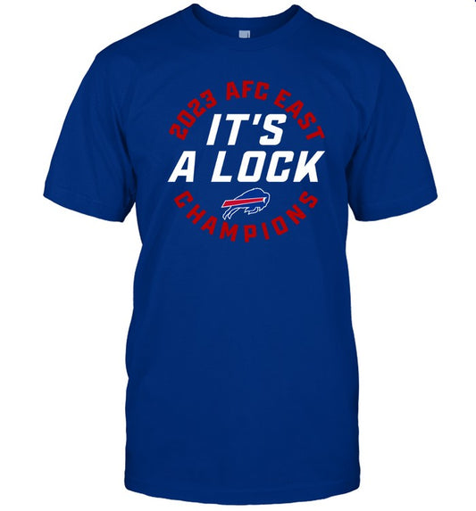 2023 AFC East It's A Lock Buffalo Bills Champions T-Shirt