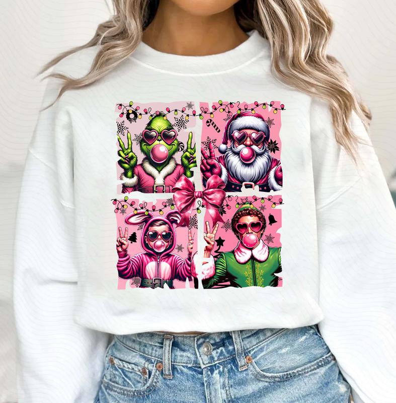 The Boys Of Winter Sweater, Christmas 90â€™s Series Sweater, Pink Christmas Movie Sweater, Christmas Movie Characters Sweater, Funny Holiday Sweater