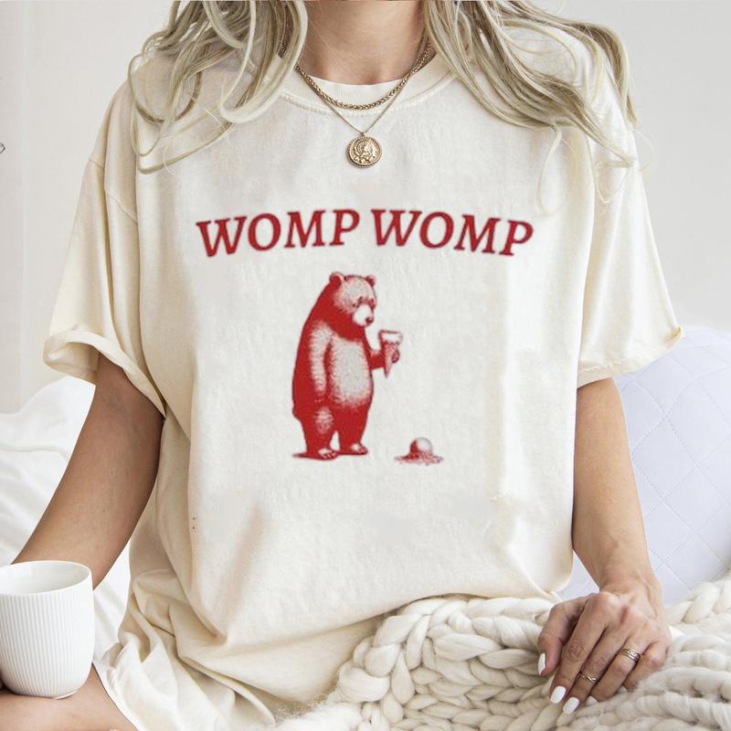 Funny Retro Womp Womp T-Shirt, Ice-Cream Fail T-Shirt Unisex Fabric Cotton Collar