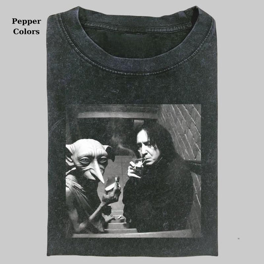 Retro Snape And Dobby T-Shirt, Harry Potter Vintage Graphic Tee, Movie Shirt, Unisex T-shirt, Funny Shirt, Gift For Fans, Menswear Womenswear