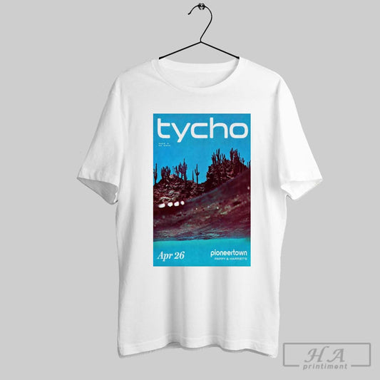 Poster Tycho April 26 2025 Pappy Harriets In Pioneertown Ca T Shirt
