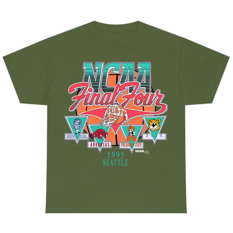 1995 Rare NCAA Final Four Official Game T-Shirt, Full Color T-Shirt, Unisex T-Shirt, For Men, For Women billabongshirts