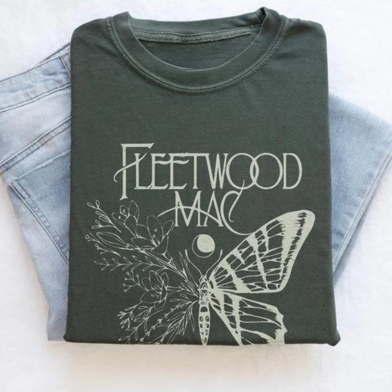Fleetwood Mac Retro Tee Ã¢â‚¬â€œ Perfect for Fans, Music Tour Style, Gift for Woman, Crew Neck, Trending T-shirt
