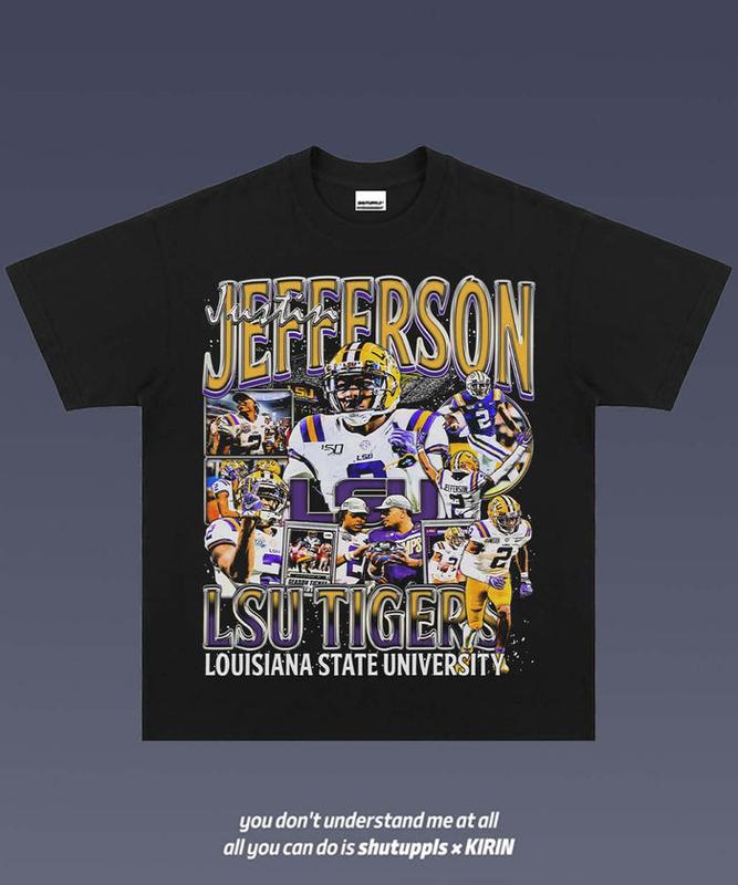 JUSTIN JEFFERSON 1.0 Graphic Tee  American Football  Gift For Fan