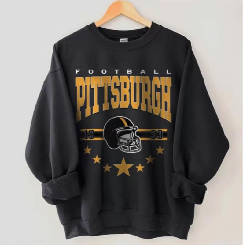 Pittsburgh Football Sweatshirt, Pittsburgh Shirt Retro Style 90s Vintage Unisex Crewneck, Graphic Tee Gift For Football Fan Sport