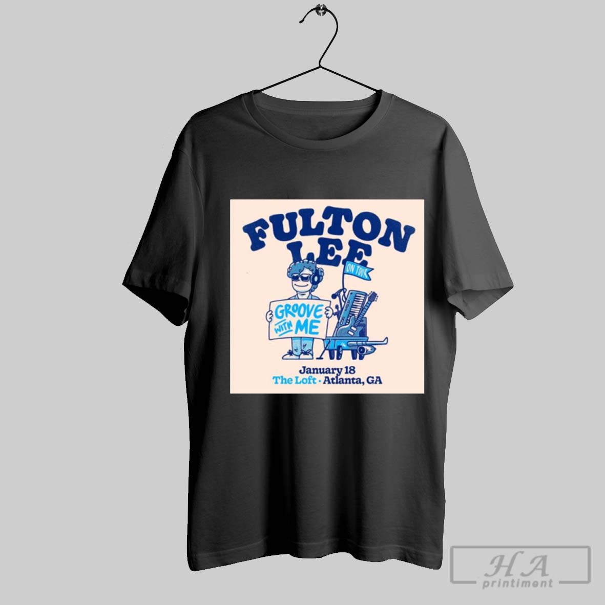 Poster Fulton Lee January 18 The Loft Atlanta Ga Groove With Me On Tour T Shirt
