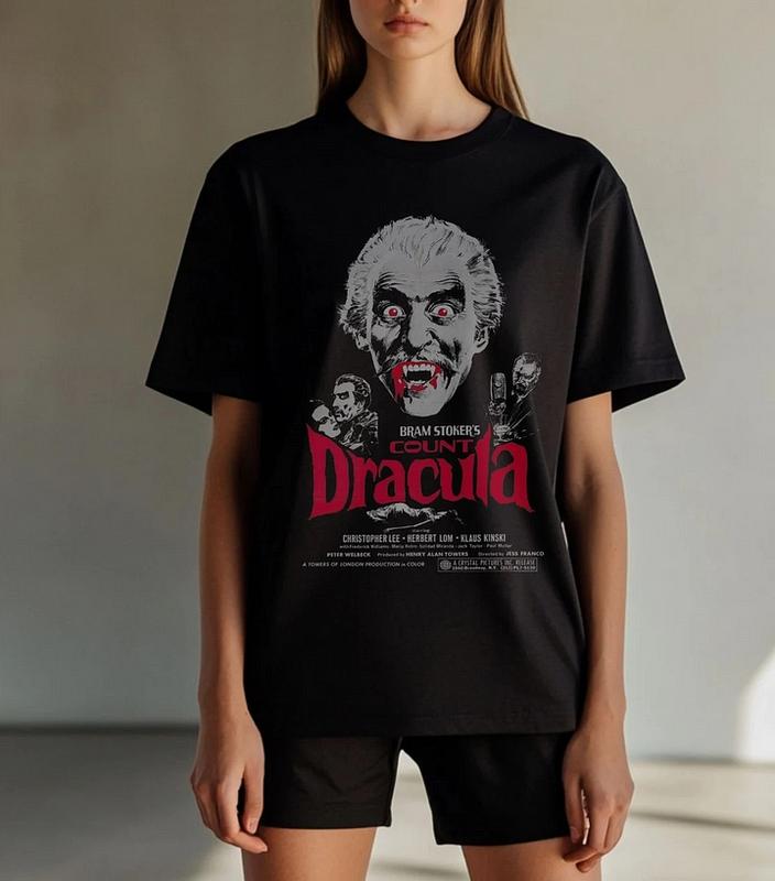 Dracula Movie Vintage Shirt, Cotton Unisex T-Shirt, Crew Neck, Size S- 4XL, Menswear Top, Womenswear Top Underwear Streetwear