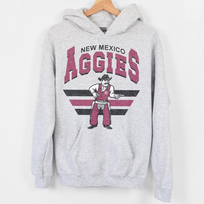 28. New Mexico State Aggies Vintage NCAA Sweatshirt, University Team Shirts, Classic Apparel Gift for Football Fans
