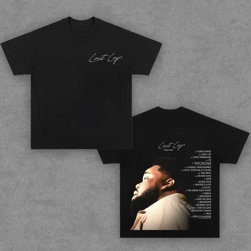 Rod Wave V5 Shirt, Rod Wave Last Lap 2024 Tour Music Tee, Graphic T-Shirt, Rapper Shirt Rap Tee, Vintage Y2K, Hoodie, Sweatshirt Clothing Cotton